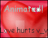 :T: Love hurtz (sticker)