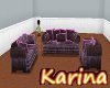 -K- couch set purple