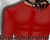 Dd- Net Shirt Cross  Red
