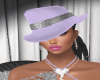 Hat purple &diamond