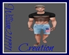 Zac LightBlue Usa Shorts