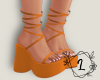 L. Orange heels