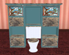 Toilet w Cabinet