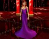 purple silk heart gown