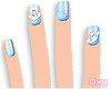 ♡ cinnamoroll nails