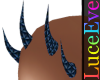 Blue Scaled PVC Horns