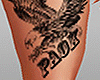 PAOK Thigh Tattoo