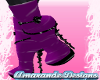 (YSS)PVC Ankle Boot*Purp