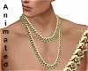 golden chains necklace M