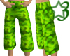 Green Camo Long Shorts