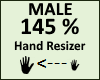 Hand Scaler 145% Male