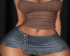 Skort Set Brown