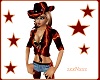 Red Flash CowGirl Hat