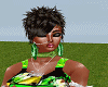 BLACK/BROWN SPIKE HAIR