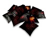 Blood Wolf Pillow Pile