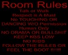 Room Rules Poster
