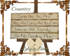 Country decorative sign