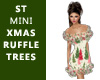 ST MINI XMAS RUFFLE TREE