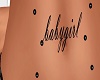 babygirl stomach tatoo