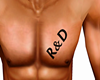 R&D chest tattoo