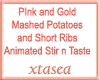 Pink Gold Cooking Pots A