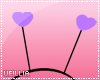 Purple Hearts Headband