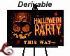 xo*Halloween Party Sign