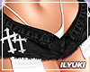 [Y] Black Cross Shorts