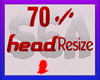 70 % head resize