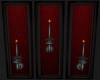 D Red Vict. Wall Candles