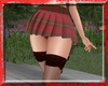 Plaid Skirt & Stockings