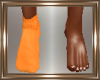 Orange Left Sock