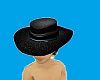 black hat with salt hair
