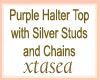Purple Halter Top