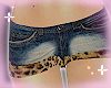 ! leopard mini shorts