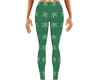 Green Snowflake Leggings