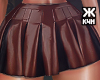 Ӂ Leather pleated skirt