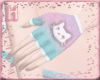 |H| Pastel Kitty Gloves