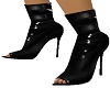 BLACK OPEN TOE BOOTS