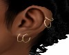 MULTI-GOLD MINI HOOPS