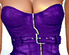 Purple Leather Croset