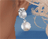 silver pearl earings