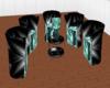 TEAL TWILIGHT CLB CHAIRS