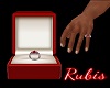 RUBIS & diam ring left