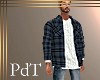 PdT Gray Plaid Shirt&T M