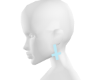 nun earrings | blue