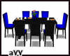 10Pose Dinner Table Blue