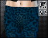 [K]Leopard leggings teal