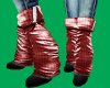 CA Red Scrunchy Boots KH