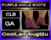 PURPLE ANKLE BOOTS